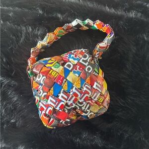 1-of-a-Kind Handmade Purse – Upcycled Candy Wrappers | Statement Bag